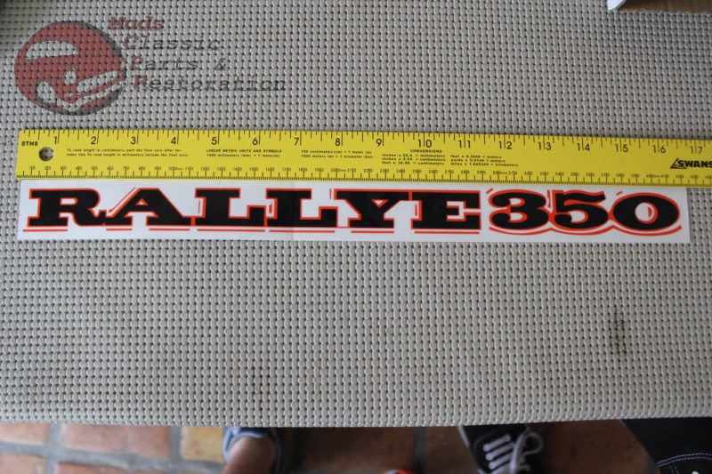 70 Oldsmobile Cutlass RALLYE 350 Quarter Panel Decals Pair | eBay