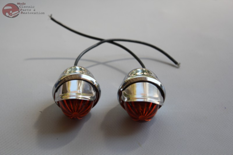 Drag Specialties LED Mini Deuce Marker Lights - Chrome - Get